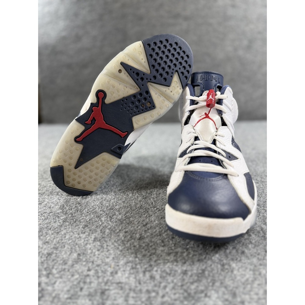 Nike Air Jordan 6 Retro Midnight Navy Shoes Mens 9.5 Sneakers CT8529-164 - Picture 13 of 14